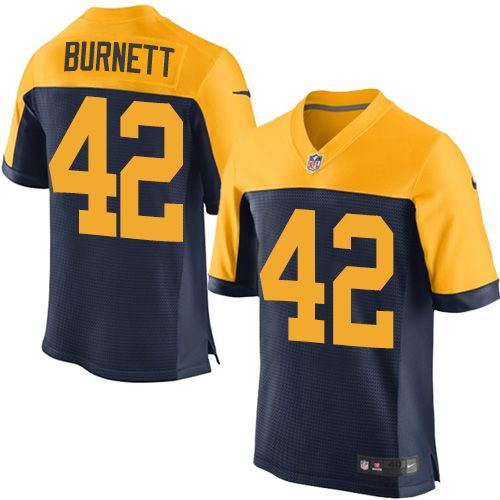 Nike Packers #42 Morgan Burnett Navy Blue Alternate Men's Stitched NFL New Elite Jersey